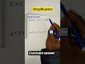 Simplification||Simplification tricks||How to solve simplification by short tricks#maths#shorts🔥🔥🔥