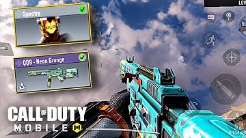 *EPIC* QQ9- NEON GRUNGE SKIN WITH SPECTRE PIXEL SPY SOLDIER GAMEPLAY IN COD MOBILE (No Commentary)