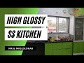 HIGH GLOSSY KITCHEN | SS KITCHEN | PLAIN LAMINATE KITCHEN