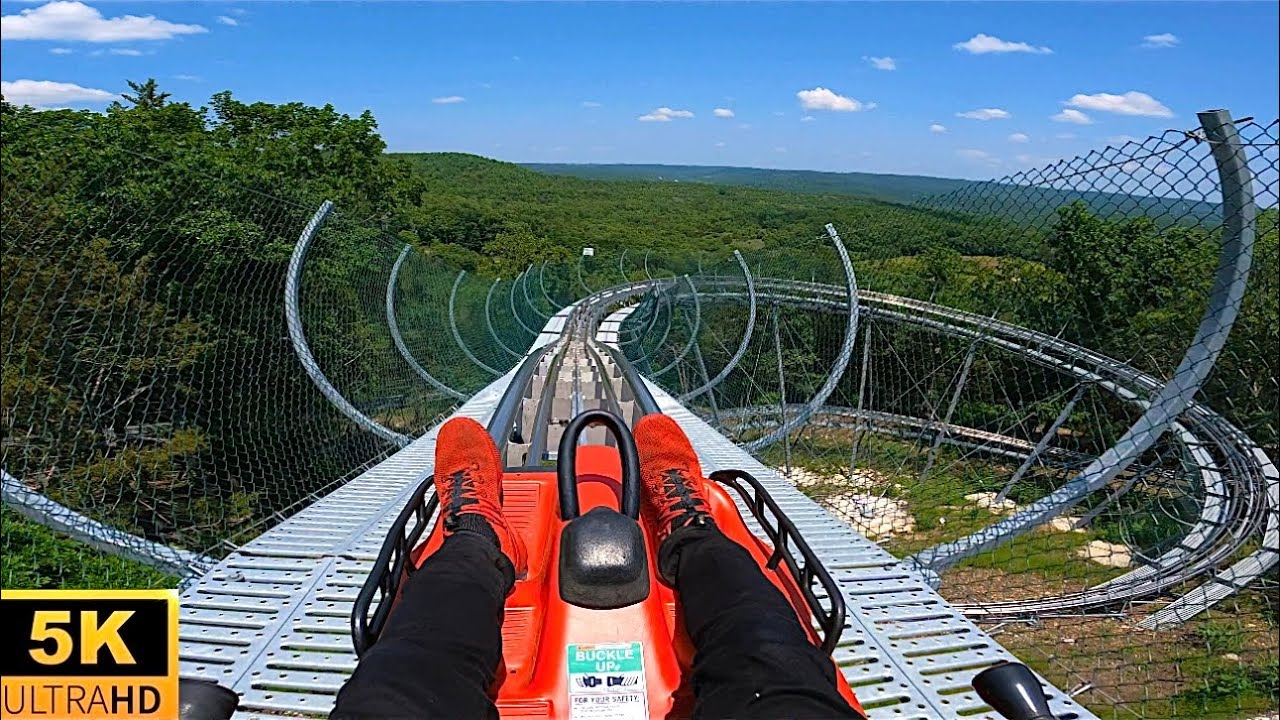 Copperhead Mountain Coaster POV 5K CRAZY Views Branson Missouri Ozarks
