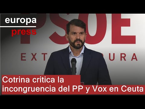 Cotrina criticizes PP and Vox's "inconsistency" in waving the flag for Ceuta