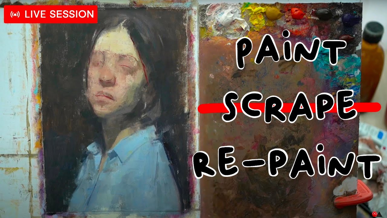 Paint, Scrape, Re-Paint   - Live Painting Session (Dec 13, 2021)
