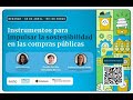 Webinar - Instrumentos para impulsar la sostenibilidad en compras públicas