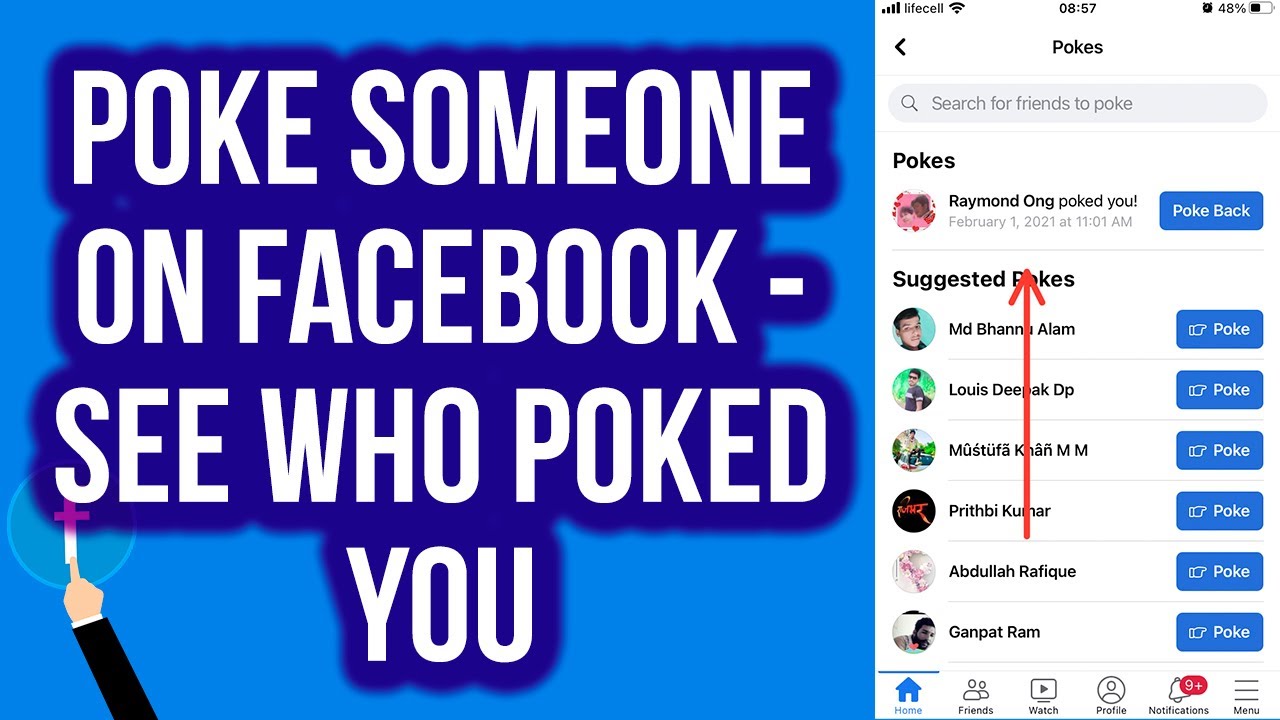 How to Poke Someone On Facebook See Who Poked You on Facebook YouTube