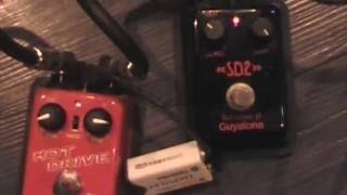 Guyatone Hot Drive vs SustainD in studio