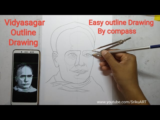 Vidyasagar Drawing || How To Draw Ishwar Chandra Vidyasagar Easy ||  Vidyasagar Jayanti Drawing - YouTube