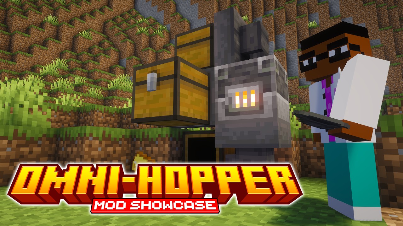 Minecraft: Omni-Hopper Mod | Minecraft Mod Showcase