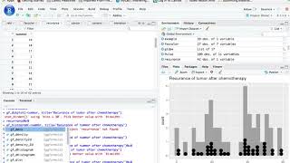 combing histogram dot R Studio