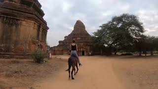 Myanmar, Bagan - Horseback Riding Among Ancient Temples