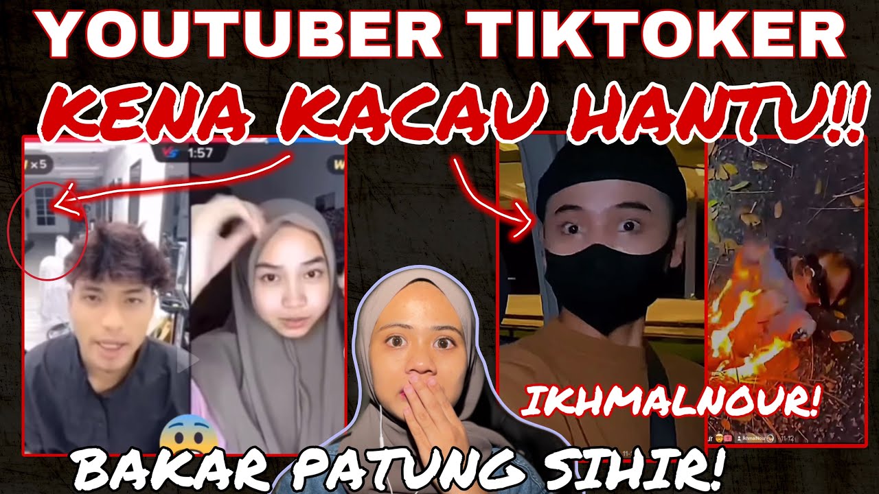 YOUTUBER TIKTOKER KENA KACAU! IKHMALNOUR BAK4R PATUNG SIHIR 😭 BENDA TU IKUT!!