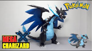 MEGA Charizard X (Lizardon) | Pokemon PaperCraft | modelo de papel | 종이 모델 | 紙モデル Wealth