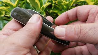 Bobby Toole Shadow Dogleg With Native Blade...od Green Micarta And Cpm154..4 Closed.