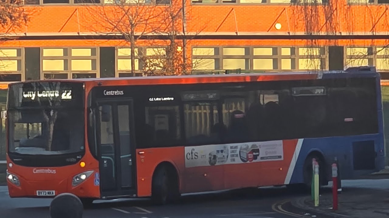Ride on centrebus Leicester MCV evora BV73 MKA route 22