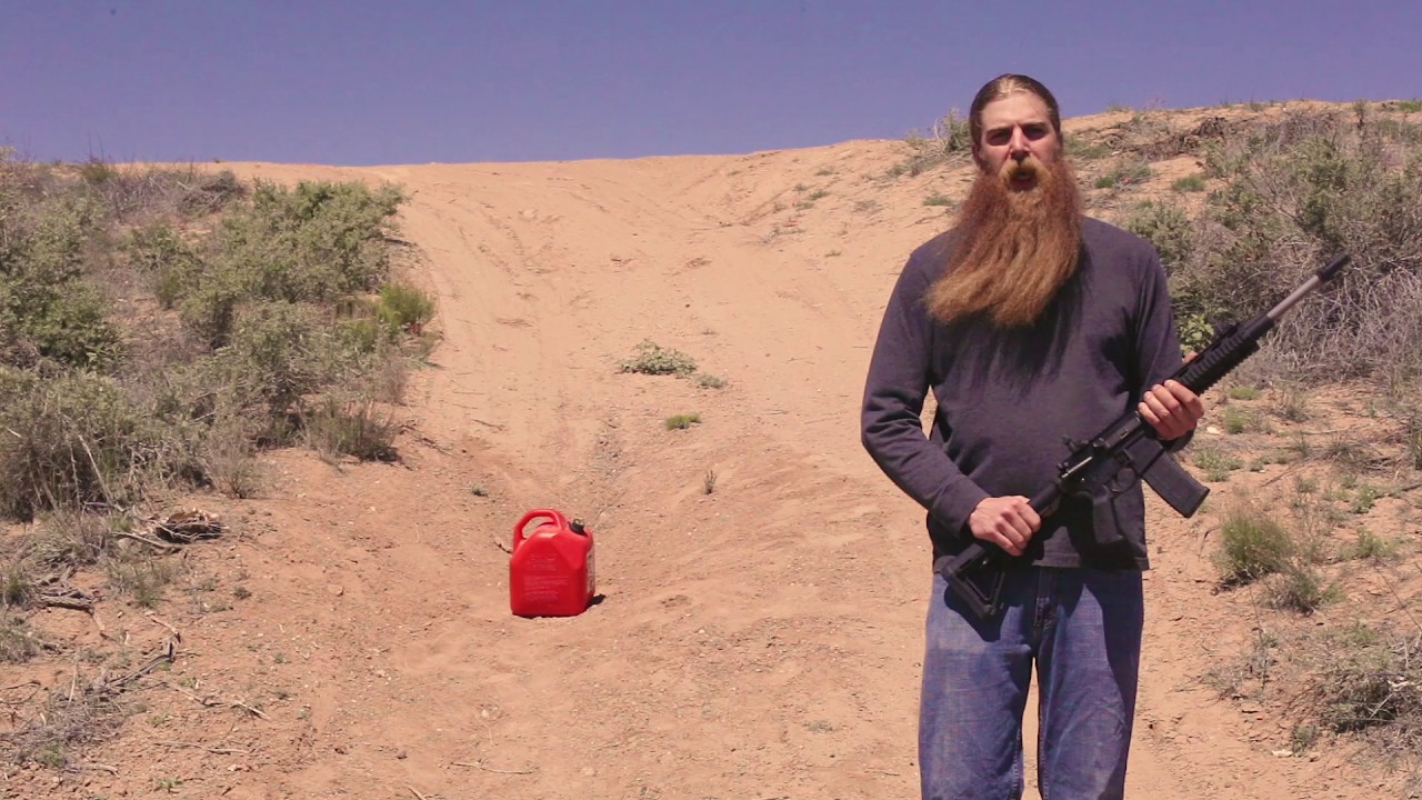 Gas Can Explodes Into Pieces AR15 OneCan YouTube