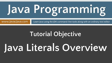 Learn Java Programming - Literals Overview