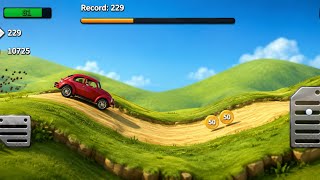 Hill Climb Racing 3D Gameplay | Record 229 🔥 | Crazy Car Drive screenshot 4