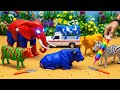 AMAZING TOY WALKING COW AND ELEPHANT🐄🐘WADIDAU‼️PROSES SAPI KURBAN SIMOLASI Part 29