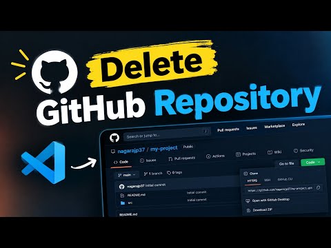 How to Delete a GitHub Repository Permanently ⚠️ | Step-by-Step Guide