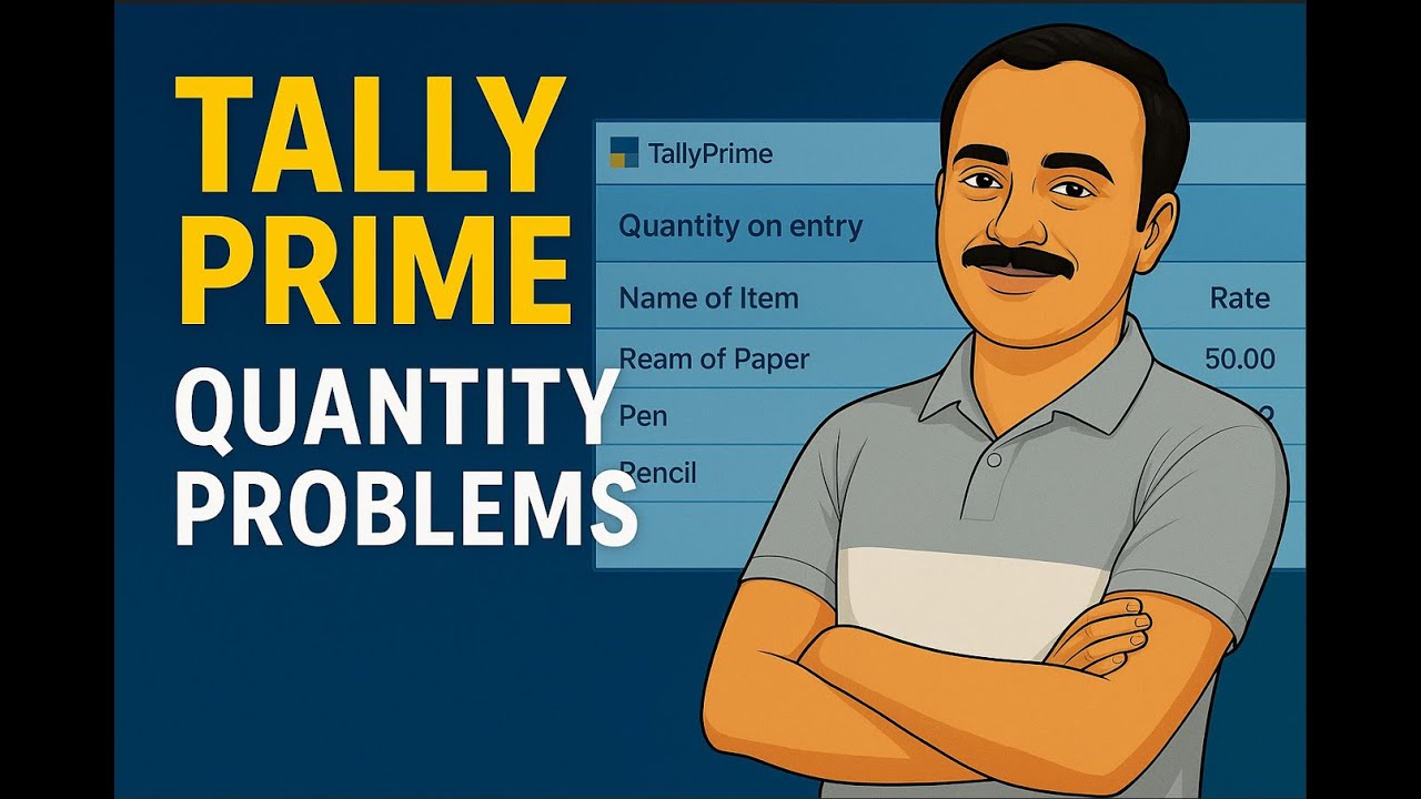Tally Problem Solving Quanitity problem in Tally Prime || Unit problems in tally Prime ...