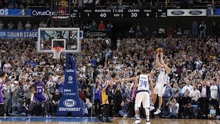 Take a Closer Look at Dirk Nowitzki's Patented One Leg Fadeaway!