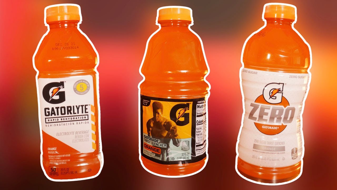 Gatorlyte vs. Gatorade vs. Gatorade Zero (Taste Test / Orange / Gatorlyte  Rapid Rehydration Review)