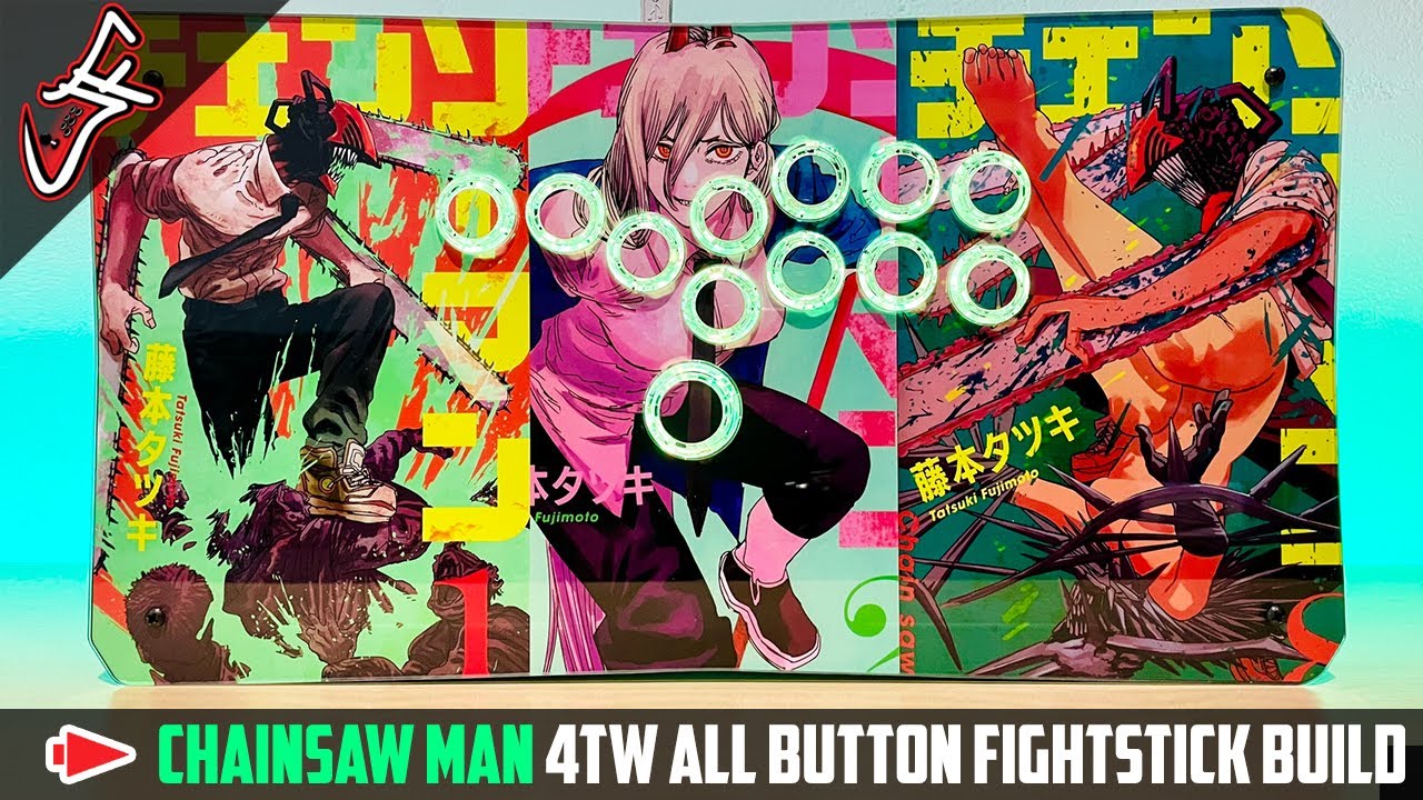 Chainsaw Man 4TW All Button Fightstick Build - YouTube