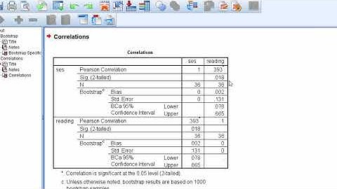 V5.14 - Bootstrapped Spearman Correlation in SPSS