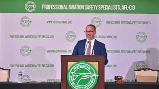 Jeff Planty, VP of FAA Technical Operations addresses the PASS 2023 Convention