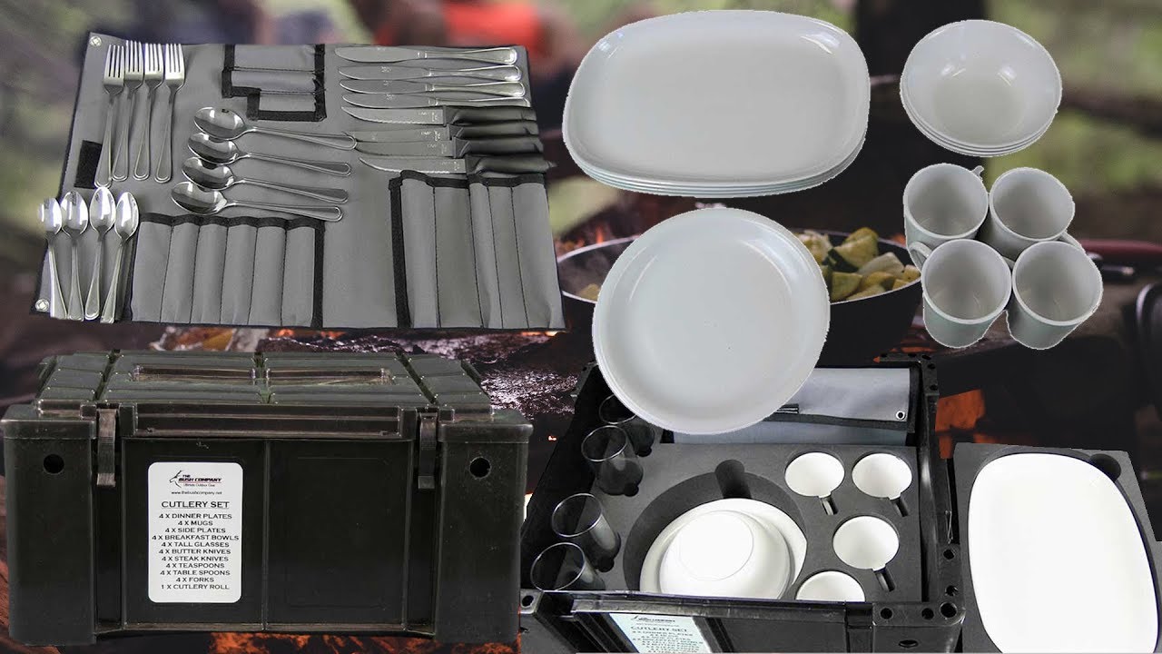 4 Person Dining Set in Ammo Box - The Bush Company