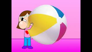 Maryann Blows The Biggest Beach Ball (Animation)