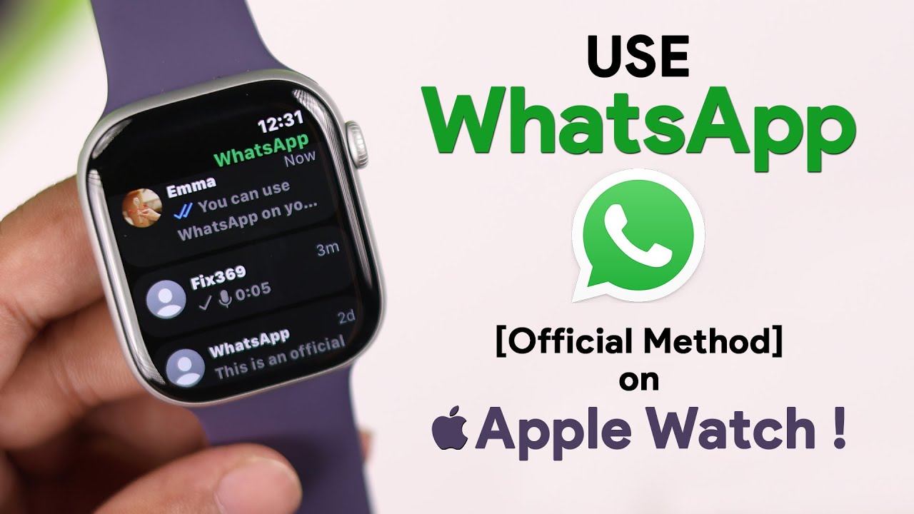WhatsApp on Apple Watch - How to Use [Official Method] - YouTube