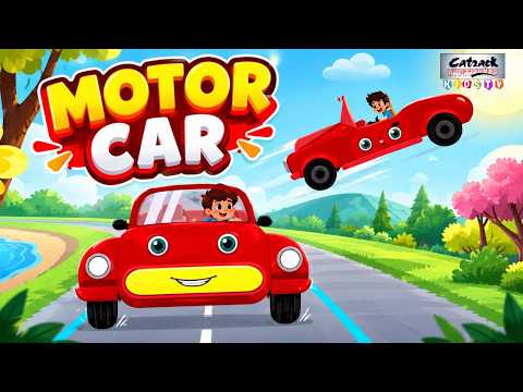 My Motor Car - Hindi Nursery Rhyme | Kids Animation