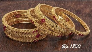 Latest 6 Piece One Gram D Bangles Set Designs With Price