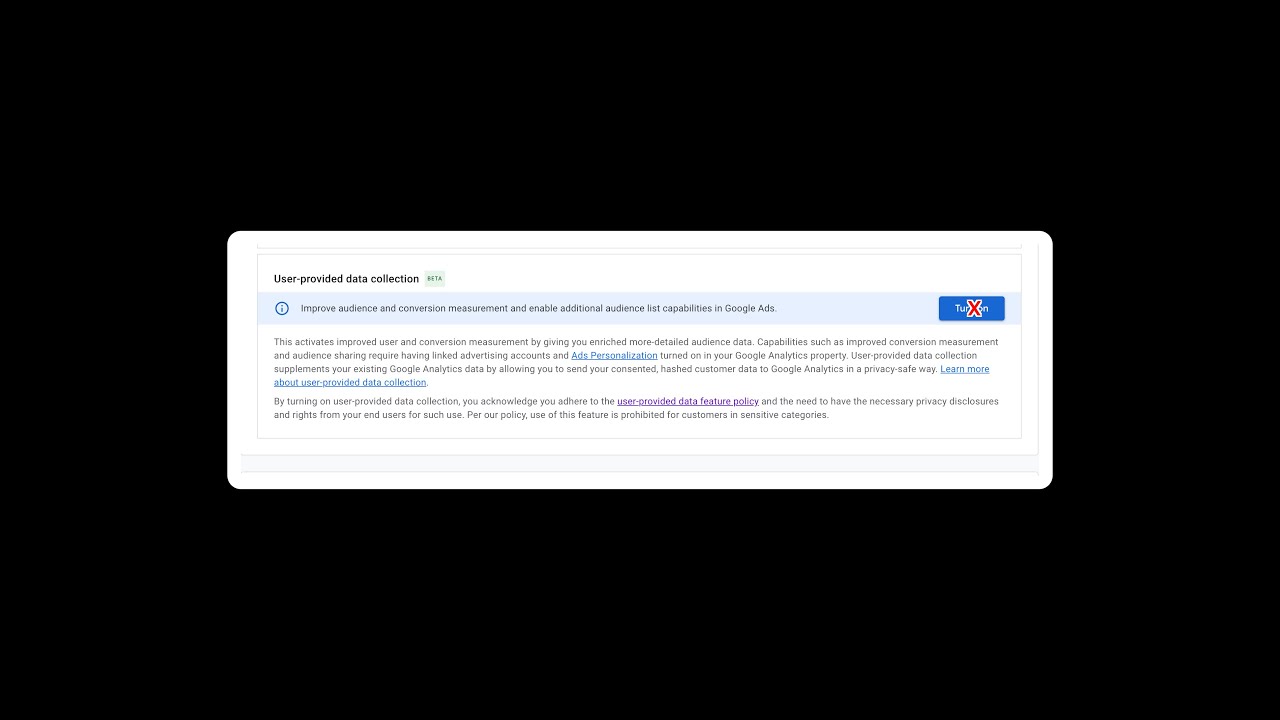 PSA   Do Not Enable User Data Collection in Google Analytics 4