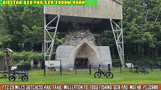 PT2 28 mile Harlem Valley Rail Trail Millerton to Copake Fish food Ridstar Q20 Pro PLJ2008 MG740