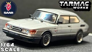 Unboxing 2025 Tarmac Works Saab 900 Turbo | Color: Silver Metallic | Review