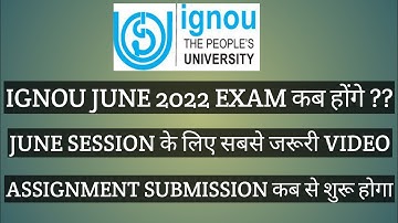 IGNOU JUNE 2022 EXAM पर सबसे IMPORTANT VIDEO जरूर देखें । ASSIGNMENT SUBMISSION
