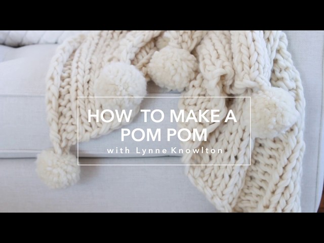 How to make a Pom Pom maker Tutorial (Craft Basics - Yarn Pom Pom) 