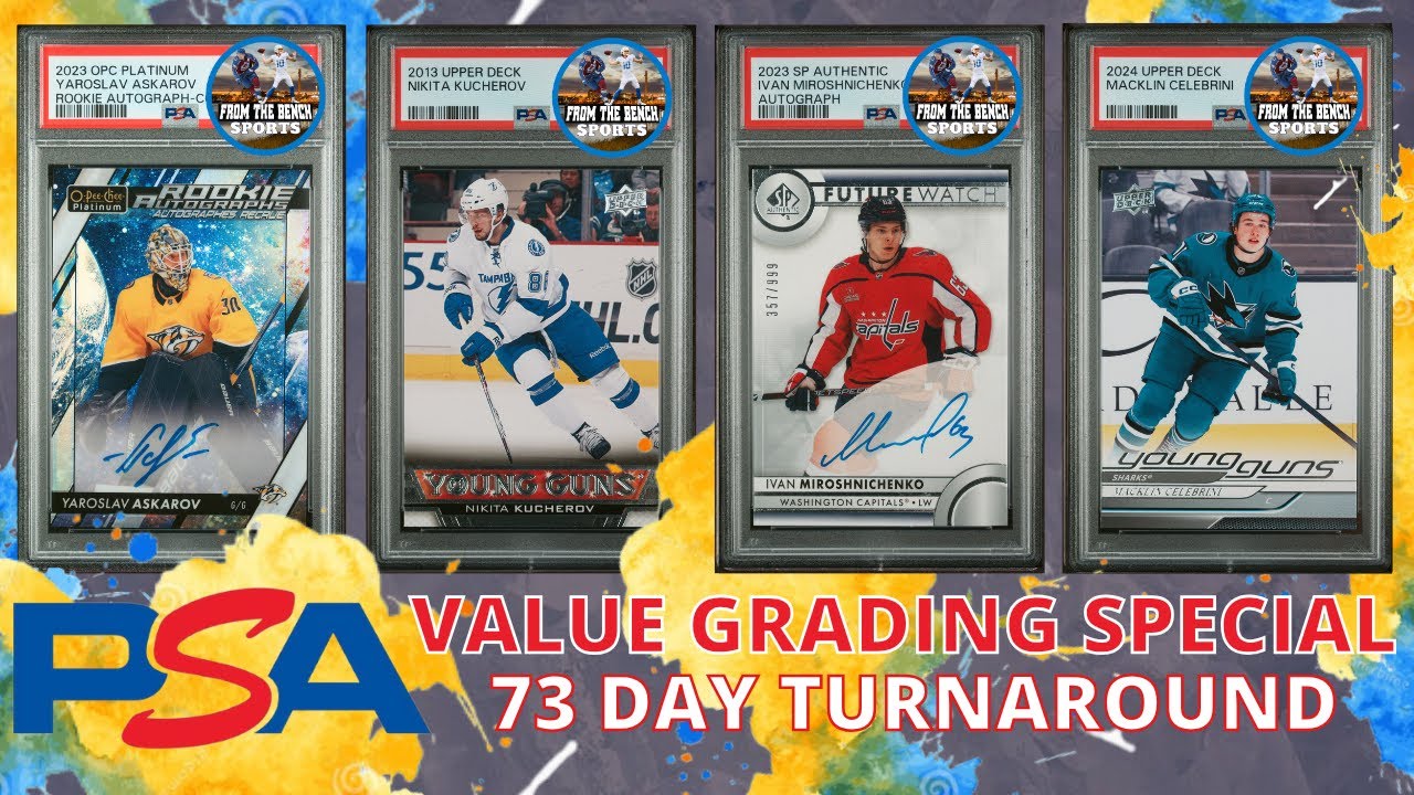 PSA TOOK 73 DAYS TO GRADE MY 10 HOCKEY CARDS - OVER $2000 IN HOCKEY CARDS