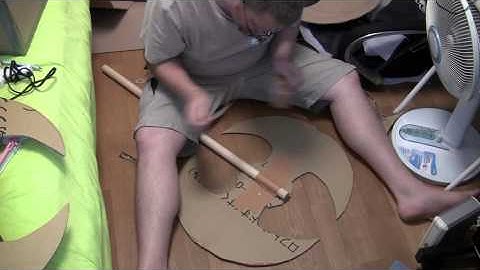 Making a Cardboard Gladiator Costume: Battle Axe