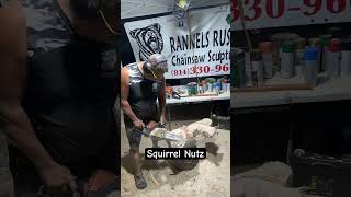 How to make chainsaw carver Squirrel #chainsawman #woodworking #chainsawart #squirrel