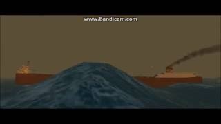 Video thumbnail of "The sinking of the Edmund Fitzgerald in vehicle simulator Remake!"