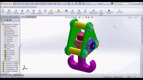 Solidworks Crane hook assembly design tutorial part 2