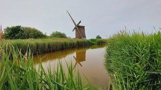 Horsey beach and Windpump circular walk Norfolk #countrywalks #riverwalk #beaches