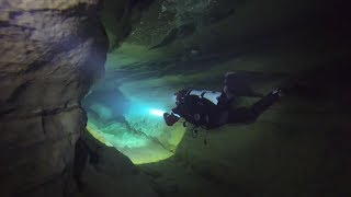 Cave Diving: Emergence du Ressel & Gouffre de Cabouy - Lot, France, April 2019