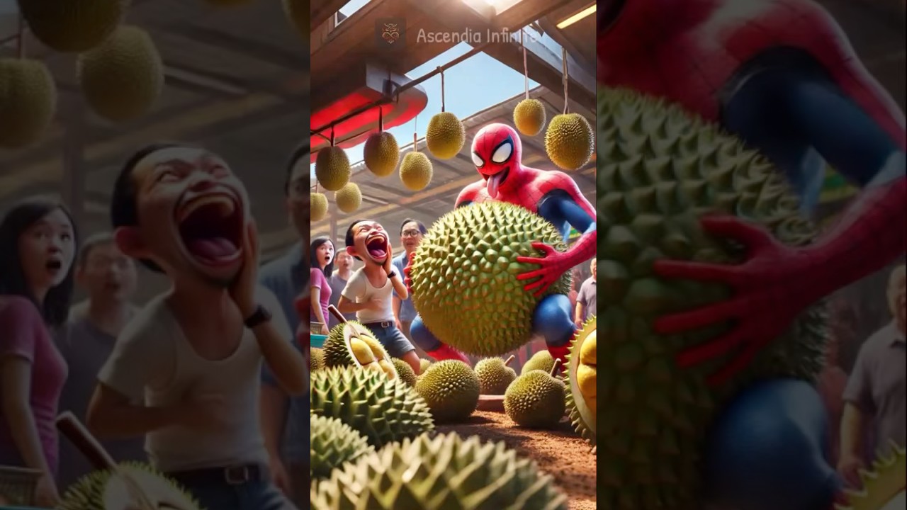 🔥Evolution of Spider-Man: the Durian Lover! 😂 