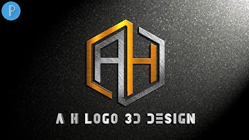 A H style logo design on android pixellab tutorial[Vandy Design]