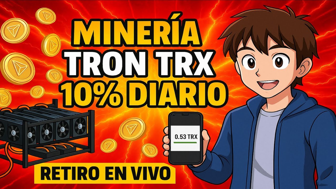 🔥MINERÍA TRON TRX PAGANDO 10% DIARIO 💸  RETIRO EN VIVO COMPROBADO⚡