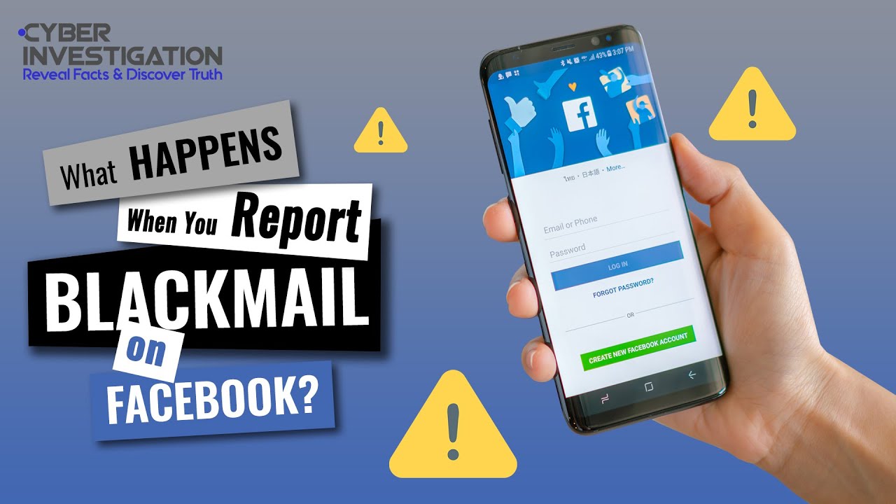 What Happens When You Report Blackmail On Facebook - YouTube