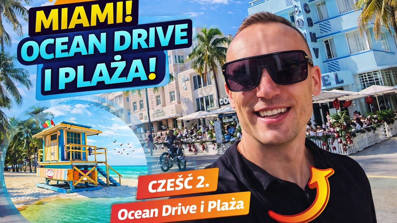 Rejs statkiem Holland America cz.2 -Miami 2/3 plaża, bulwary